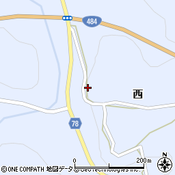 岡山県加賀郡吉備中央町西2203周辺の地図