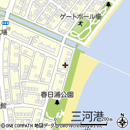 愛知県蒲郡市形原町春日浦1-6周辺の地図