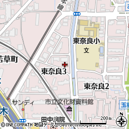 茨木市立公民館・集会場東奈良公民館周辺の地図