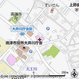 焼津市立大井川図書館周辺の地図