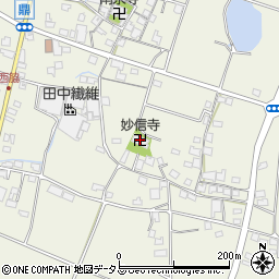 妙信寺周辺の地図