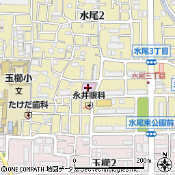 茨木市立水尾図書館周辺の地図
