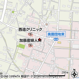 静岡県浜松市浜名区東美薗1539-3周辺の地図
