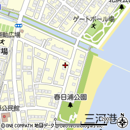 愛知県蒲郡市形原町春日浦6-2周辺の地図