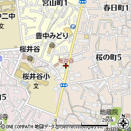 桜井谷周辺の地図
