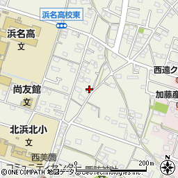 静岡県浜松市浜名区西美薗1933周辺の地図