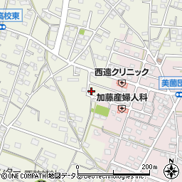静岡県浜松市浜名区西美薗1948-16周辺の地図