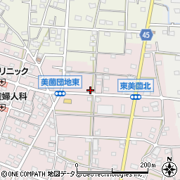 静岡県浜松市浜名区東美薗1575周辺の地図