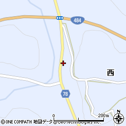 岡山県加賀郡吉備中央町西3174周辺の地図