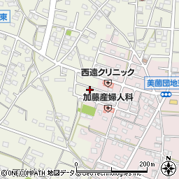 静岡県浜松市浜名区西美薗1954周辺の地図