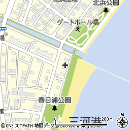 愛知県蒲郡市形原町春日浦1-4周辺の地図