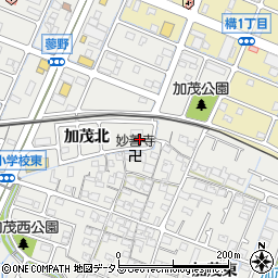 兵庫県姫路市飾磨区加茂北12周辺の地図