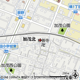 兵庫県姫路市飾磨区加茂北周辺の地図