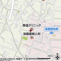 静岡県浜松市浜名区東美薗1546-9周辺の地図