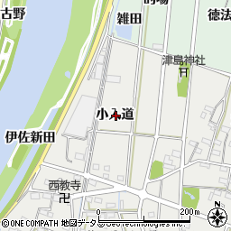 愛知県西尾市吉良町荻原小入道周辺の地図
