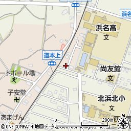 静岡県浜松市浜名区道本330-7周辺の地図