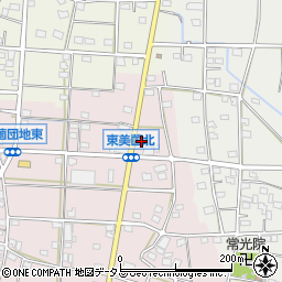 静岡県浜松市浜名区東美薗1590周辺の地図