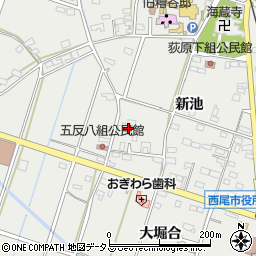 愛知県西尾市吉良町荻原新池26周辺の地図