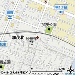 兵庫県姫路市飾磨区加茂北6周辺の地図