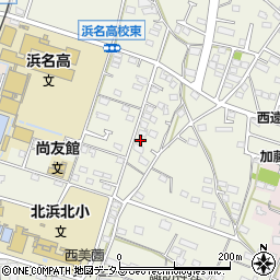 静岡県浜松市浜名区西美薗1929周辺の地図