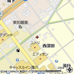カフェ フィユージョン 豊川店周辺の地図