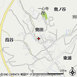 京都府相楽郡和束町別所奥田周辺の地図
