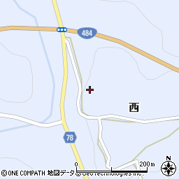 岡山県加賀郡吉備中央町西2204周辺の地図