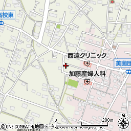 静岡県浜松市浜名区西美薗1948-15周辺の地図