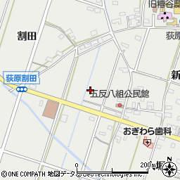 愛知県西尾市吉良町荻原下川田周辺の地図