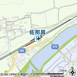 佐那具駅周辺の地図