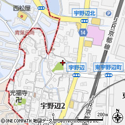大阪府茨木市宇野辺周辺の地図