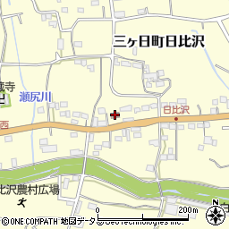 日比沢集落センター周辺の地図
