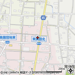 静岡県浜松市浜名区東美薗1587周辺の地図