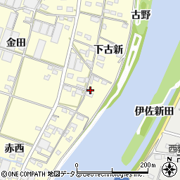 愛知県西尾市一色町大塚下古新90周辺の地図
