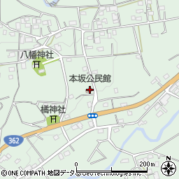 本坂公民館周辺の地図