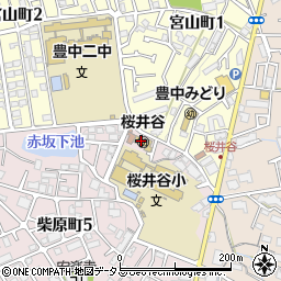 桜井谷周辺の地図