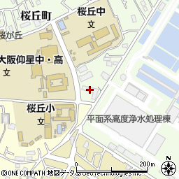 枚方市立幼稚園桜丘幼稚園周辺の地図