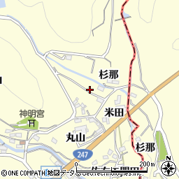 愛知県西尾市東幡豆町三ケ根田周辺の地図