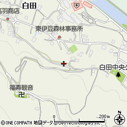 静岡県賀茂郡東伊豆町白田495周辺の地図