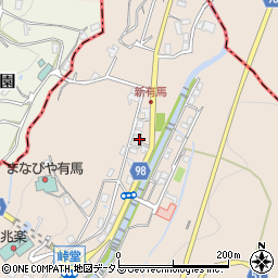 兵庫県神戸市北区有馬町137周辺の地図