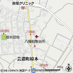 三重県津市芸濃町椋本1568-13周辺の地図