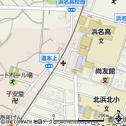静岡県浜松市浜名区道本331-7周辺の地図