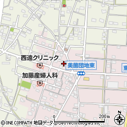 静岡県浜松市浜名区東美薗1467-6周辺の地図