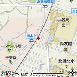静岡県浜松市浜名区道本331周辺の地図