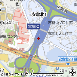 宝塚ＩＣ周辺の地図