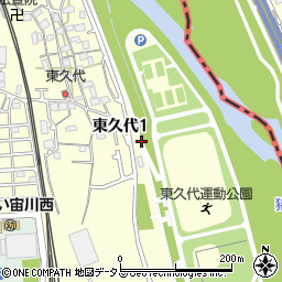 〒666-0023 兵庫県川西市東久代の地図