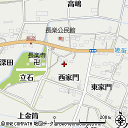 愛知県豊橋市石巻本町西家門周辺の地図