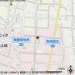 静岡県浜松市浜名区東美薗1582-1周辺の地図