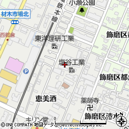 兵庫県姫路市飾磨区恵美酒周辺の地図