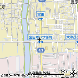 兵庫県姫路市勝原区宮田21周辺の地図
